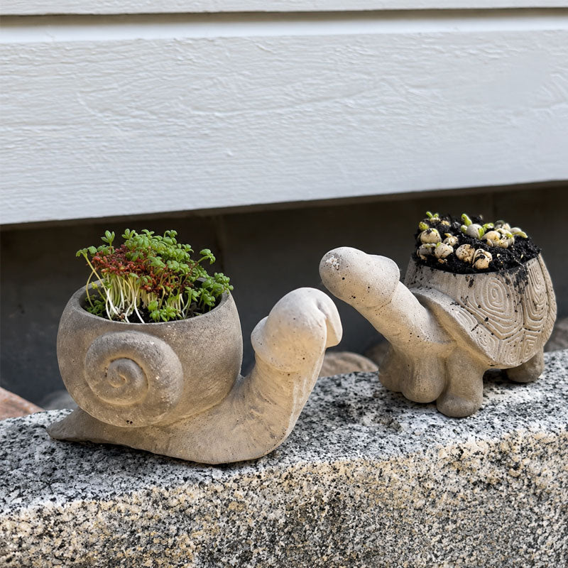 Fun garden planting pots