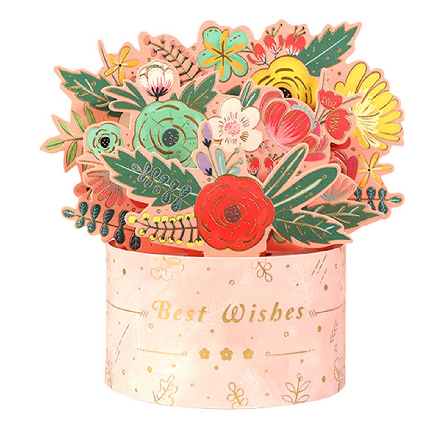 3D Bouquet Greeting Card-Teacher's Day Gift(with Envelope)