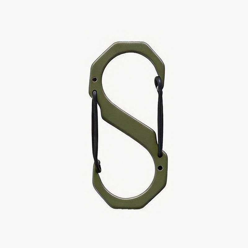 S-Type Tactical Outdoor Carabiner for Camping and Multi-functional Use