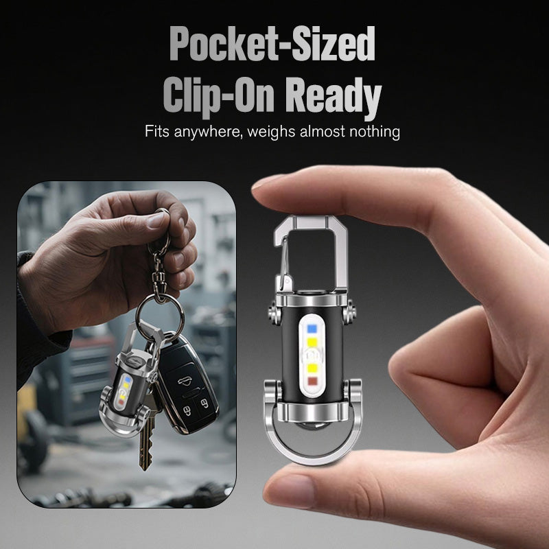 Rechargeable Keychain Flashlight – Portable LED Mini Torch