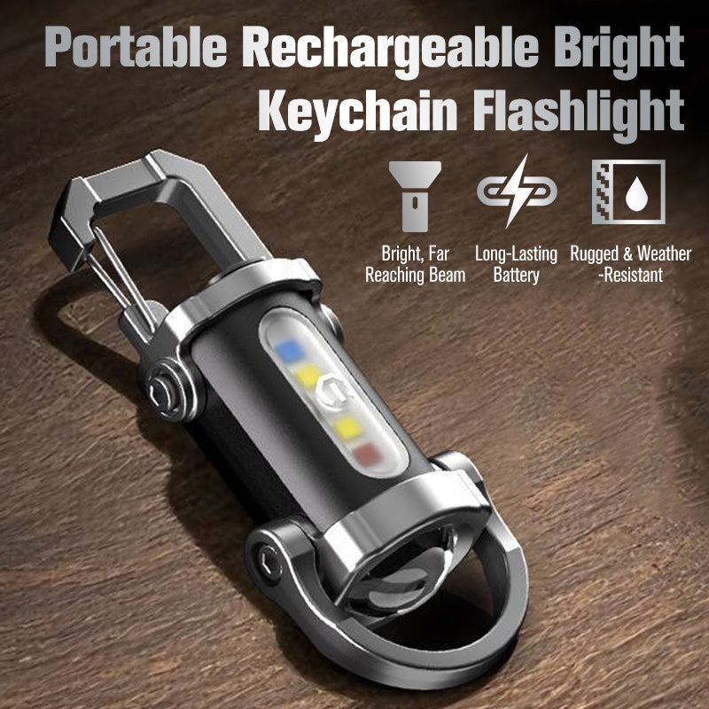 Rechargeable Keychain Flashlight – Portable LED Mini Torch