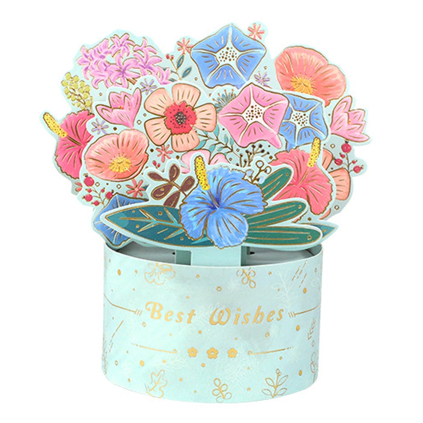 3D Bouquet Greeting Card-Teacher's Day Gift(with Envelope)