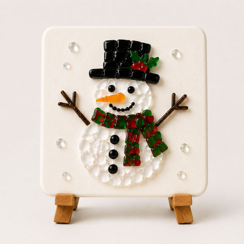 Christmas Sea Glass Mosaic DIY Art Kit 6 Festive Patterns