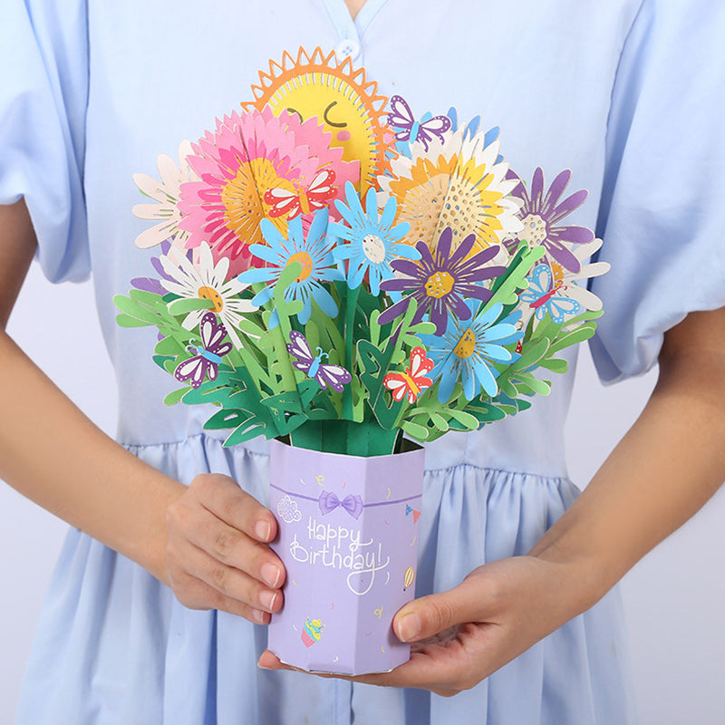 3D Bouquet, Popup Greeting Card
