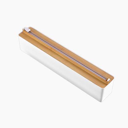 Food-Grade Cling Film Cutter with 50cm Magnetic Fridge Attachment & Paper Towel Holder