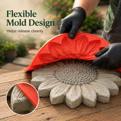 💥 LAST DAY 49% OFF - 🌻 Reusable Sunflower Stepping Stone Mold (📦Buy 3 & Get Free Shipping)