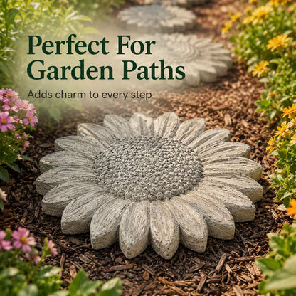 💥 LAST DAY 49% OFF - 🌻 Reusable Sunflower Stepping Stone Mold (📦Buy 3 & Get Free Shipping)