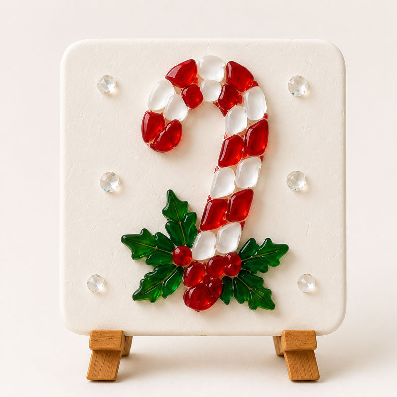 Christmas Sea Glass Mosaic DIY Art Kit 6 Festive Patterns