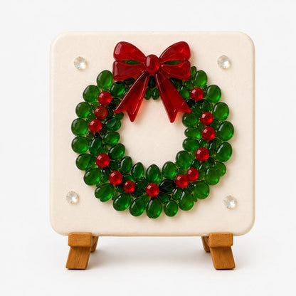Christmas Sea Glass Mosaic DIY Art Kit 6 Festive Patterns