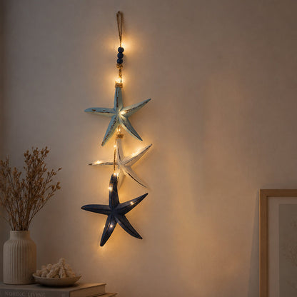 Mediterranean Decorative Starfish & Fish Hanging Ornaments for Home, Cafe & Restaurant - Ocean Style Crafts