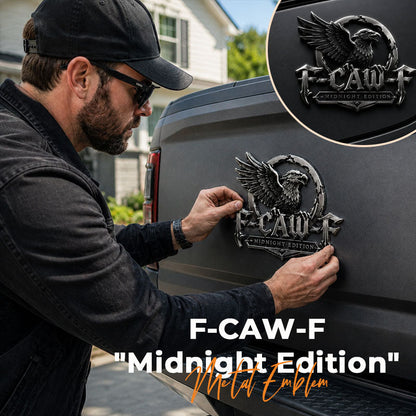 F-CAW-F "Midnight Edition" Metal Emblem - Premium Attitude Decal