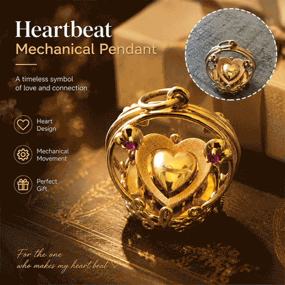Romantischer mechanischer Herzanhänger | Einzigartige Liebesgeschenk-Halskette für Paare