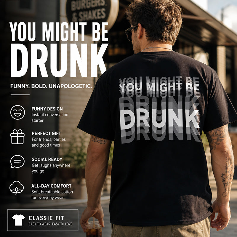 Men's Funny Quote Print T-Shirt