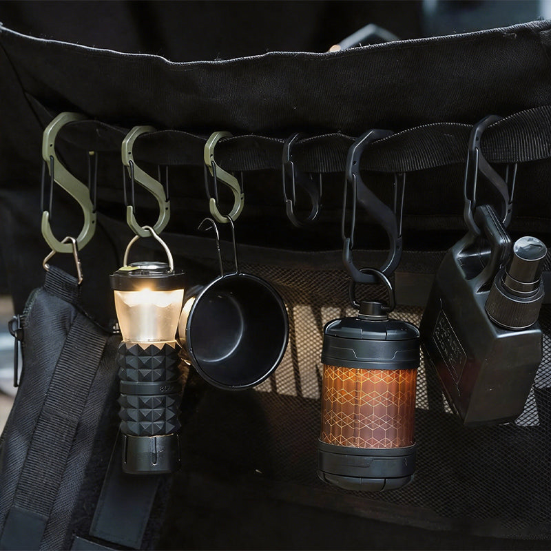 S-Type Tactical Outdoor Carabiner for Camping and Multi-functional Use