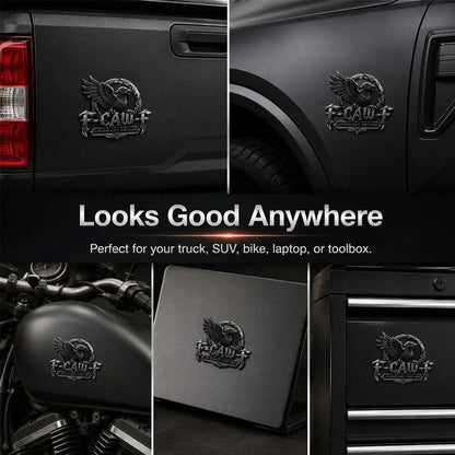 F-CAW-F "Midnight Edition" Metal Emblem - Premium Attitude Decal