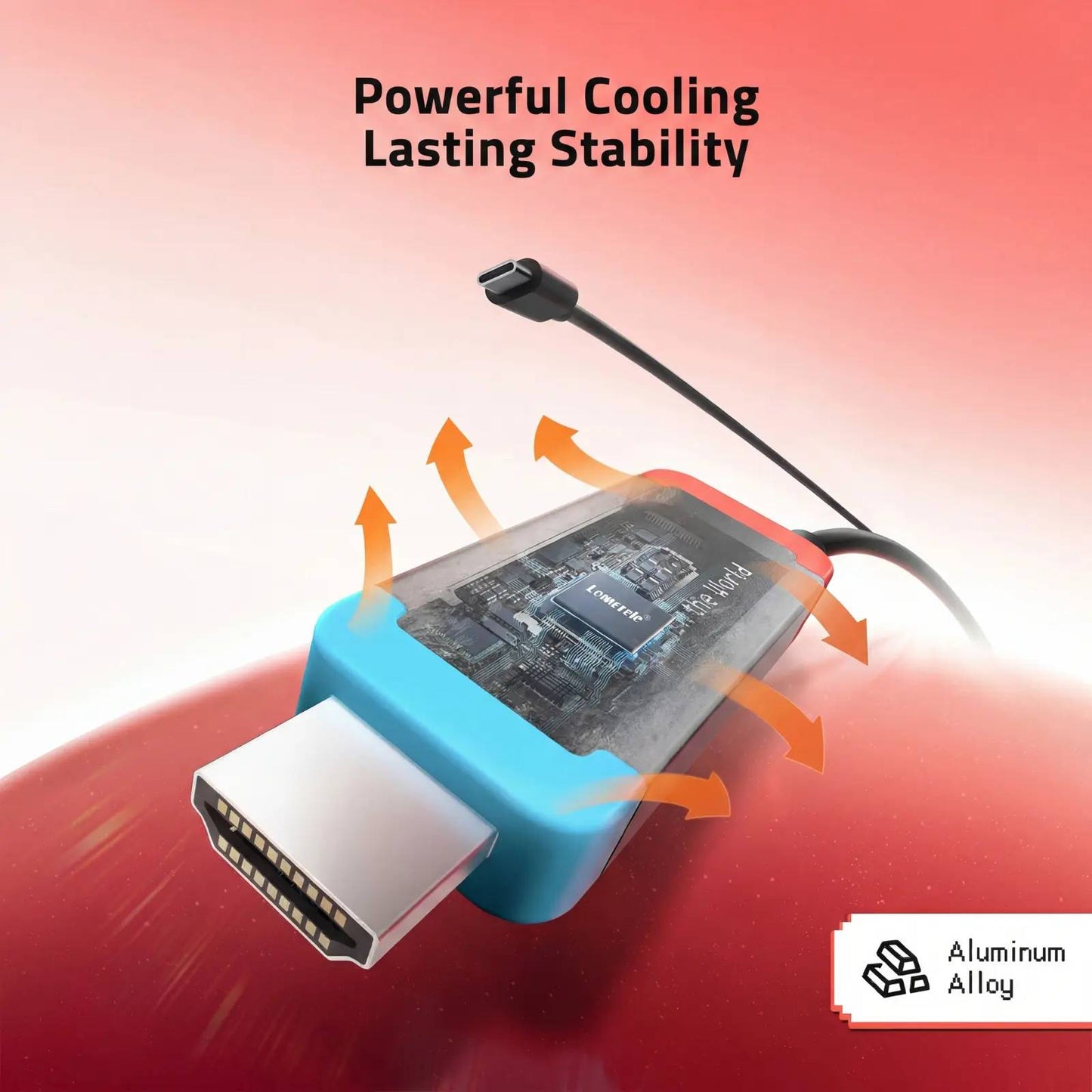 Portable USB-C to HDMI Adapter for Nintendo Switch 2, Switch, Steam Deck & ROG Ally
