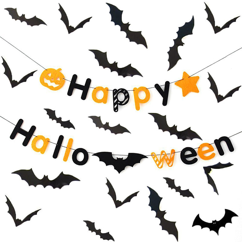3D Halloween Bat Wall Mount Props