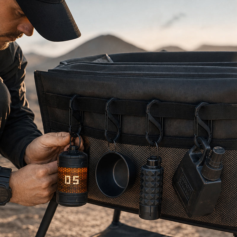 S-Type Tactical Outdoor Carabiner for Camping and Multi-functional Use
