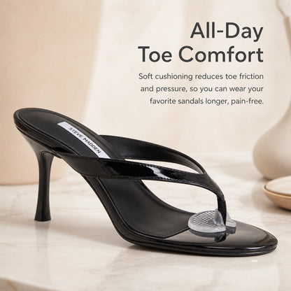 Invisible Anti-Chafing Toe Guards for Sandals | Clear Non-Slip Toe Protectors & Pain Relief Pads