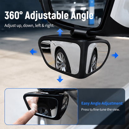 🚗 360°-Weitwinkel-Rückspiegel mit Totwinkelüberwachung