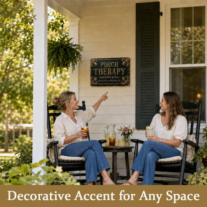 🪑 Porch Therapy Metal Sign