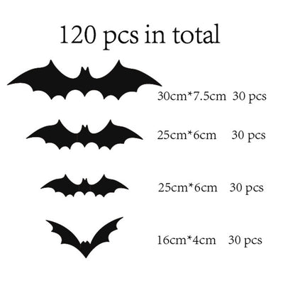 3D Halloween Bat Wall Mount Props