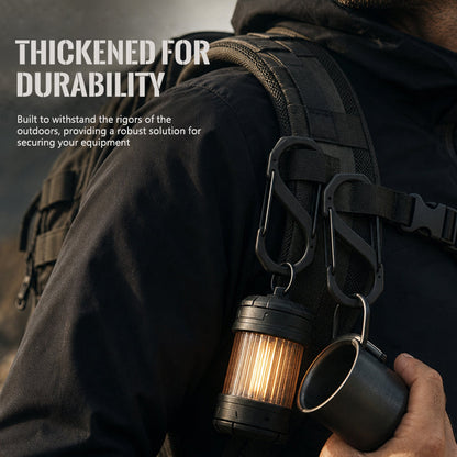 S-Type Tactical Outdoor Carabiner for Camping and Multi-functional Use
