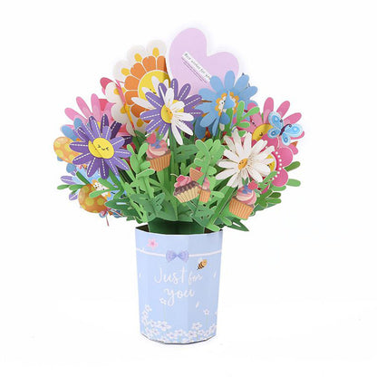 3D Bouquet, Popup Greeting Card