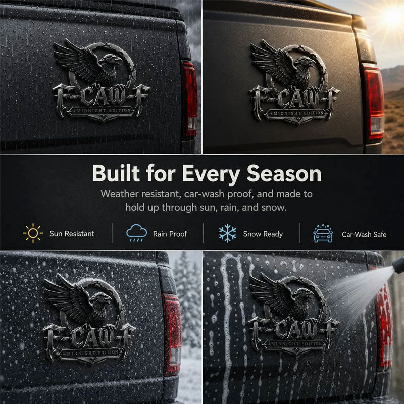F-CAW-F "Midnight Edition" Metal Emblem - Premium Attitude Decal