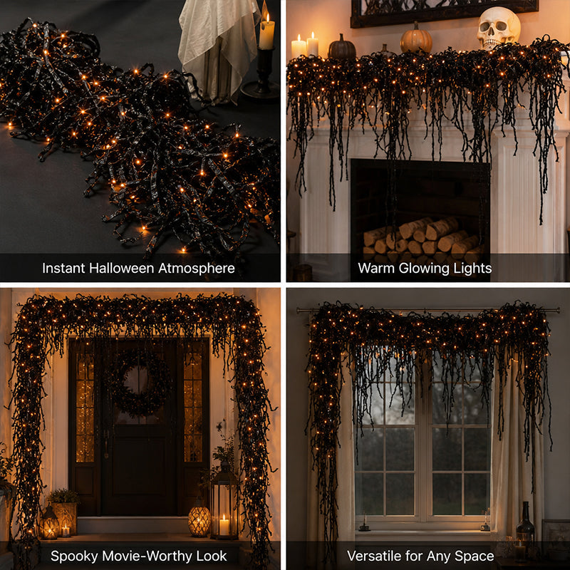 🎃 Gruselig-schick: Halloween-Dekorationsset für den Kamin 👻