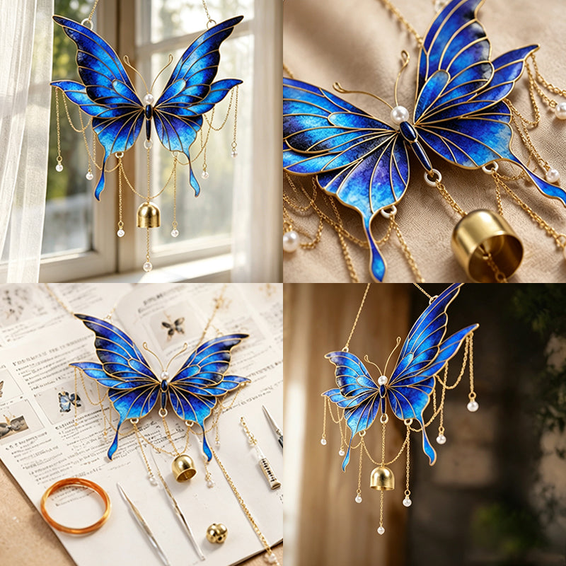 Cloisonné Enamel Wind Chime Hanging Ornament