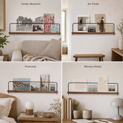 Minimalist Card Photo Display Shelf
