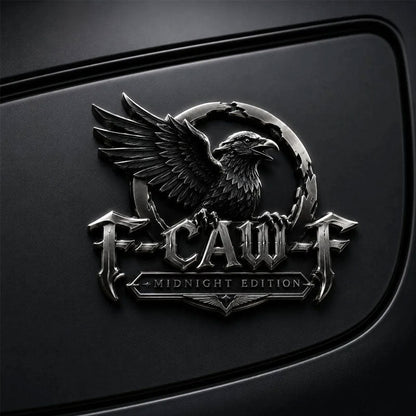 F-CAW-F "Midnight Edition" Metal Emblem - Premium Attitude Decal