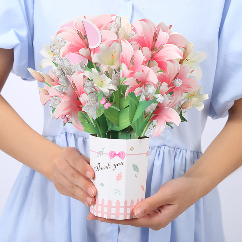 3D Bouquet, Popup Greeting Card