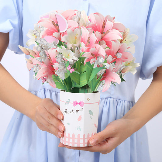 3D Bouquet, Popup Greeting Card