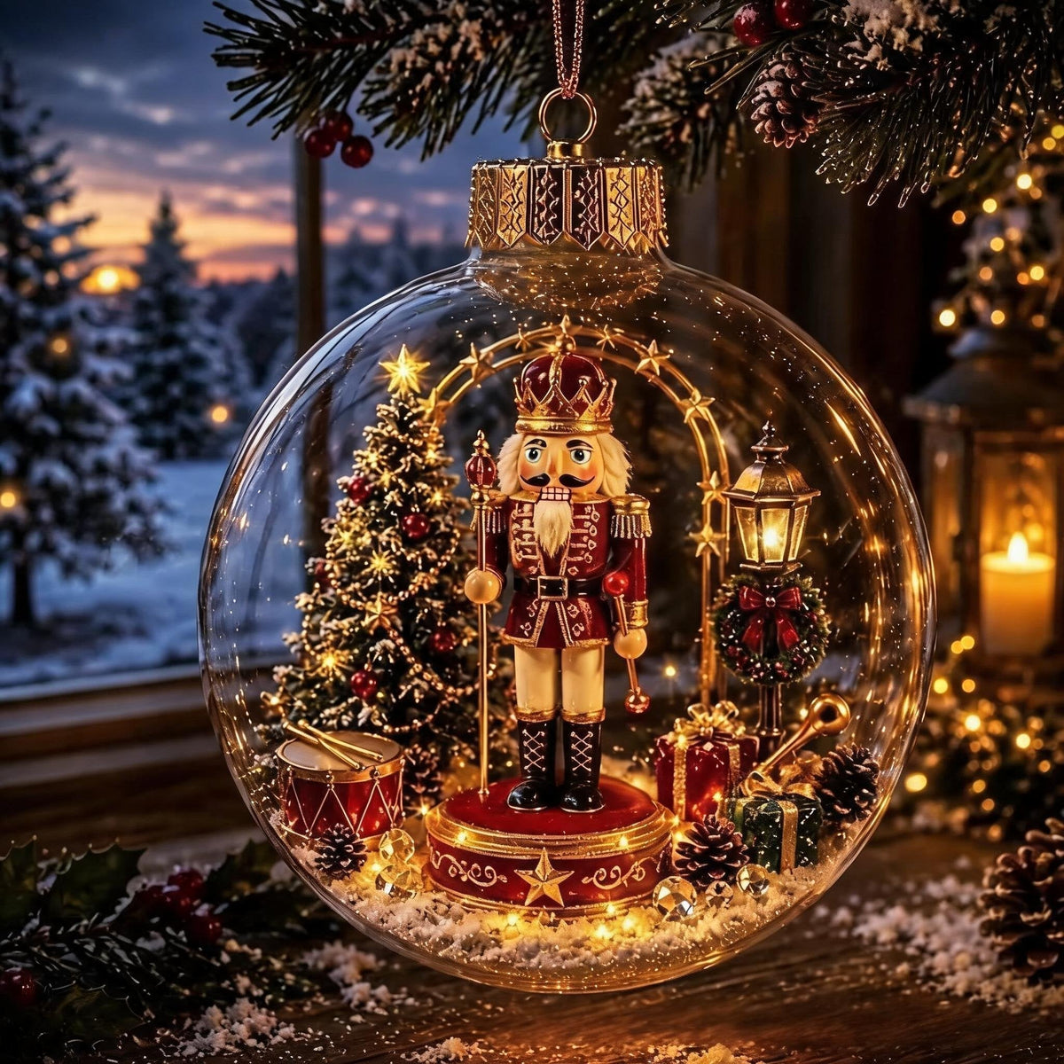 🎄Magisk lysande julprydnad – Skapa en mysig vintervärld hemma 👼