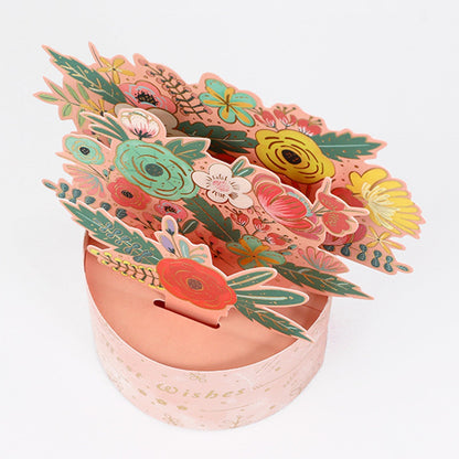 3D Bouquet Greeting Card-Teacher's Day Gift(with Envelope)