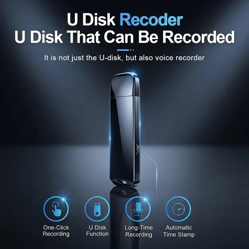 USB-Sprachrekorder & USB-Stick – HD-Audioaufnahme mit einem Klick und USB-Speicher