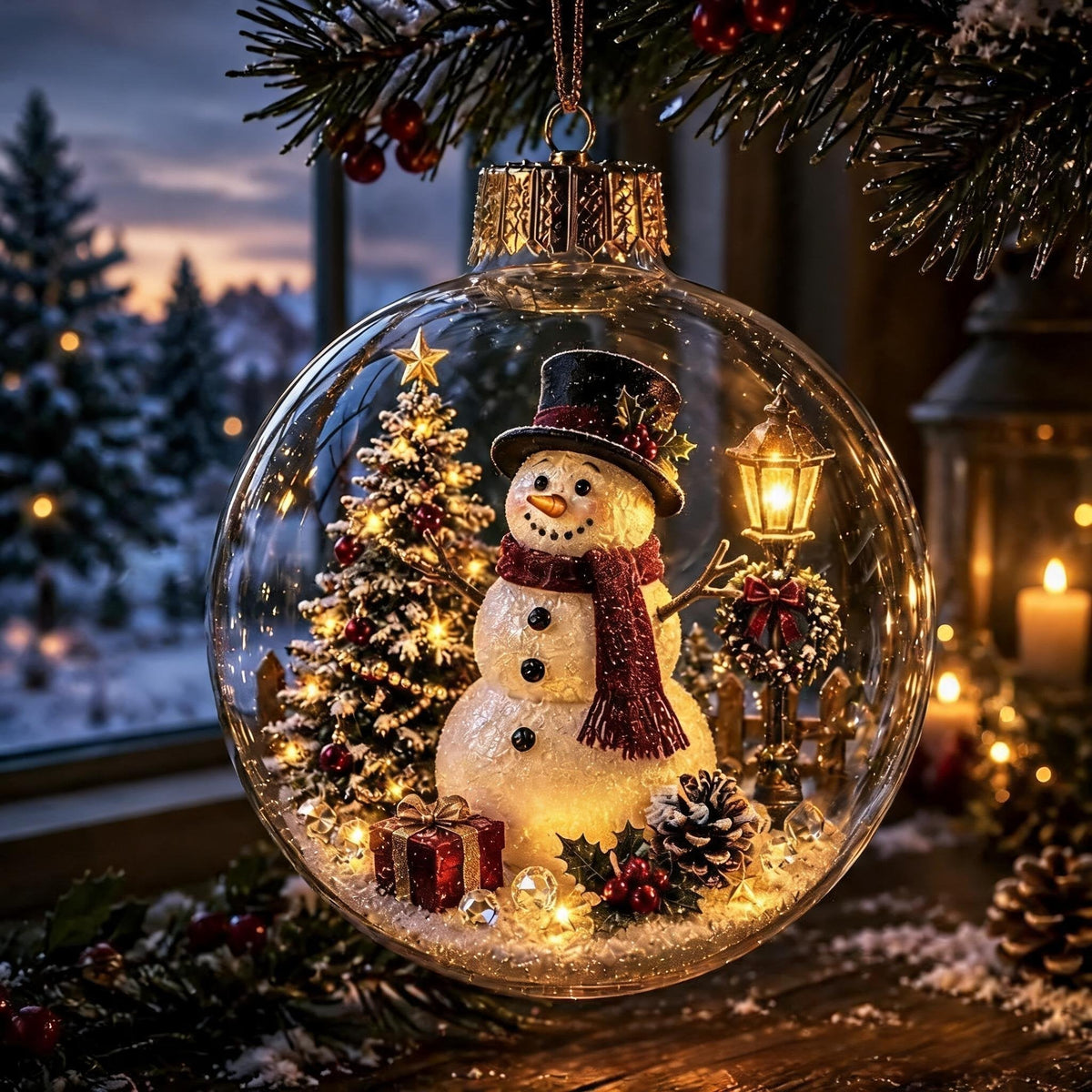 🎄Magisk lysande julprydnad – Skapa en mysig vintervärld hemma 👼